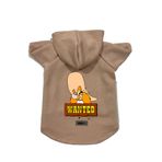 monopetz Kapişonlu Polar Sweatshirt Köpek ve Kedi Kıyafeti & Elbisesi Bej J Sam S