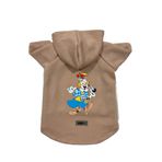 monopetz Kapişonlu Polar Sweatshirt Köpek ve Kedi Kıyafeti & Elbisesi Bej Palyaço XS