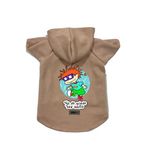 monopetz Kapişonlu Polar Sweatshirt Köpek ve Kedi Kıyafeti & Elbisesi Bej Rugrats Carlitos S