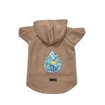 monopetz Kapişonlu Polar Sweatshirt Köpek ve Kedi Kıyafeti & Elbisesi Bej Scuerou S
