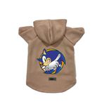 monopetz Kapişonlu Polar Sweatshirt Köpek ve Kedi Kıyafeti & Elbisesi Bej Sonic XL