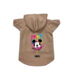 monopetz Kapişonlu Polar Sweatshirt Köpek Ve Kedi Kıyafeti & Elbisesi Bej Yeni Mickey Mouse M