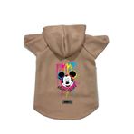 monopetz Kapişonlu Polar Sweatshirt Köpek Ve Kedi Kıyafeti & Elbisesi Bej Yeni Mickey Mouse S