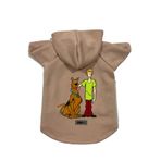 monopetz Kapişonlu Polar Sweatshirt Köpek Ve Kedi Kıyafeti & Elbisesi Bej Yeni Scooby Doo XS