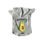 monopetz Kapişonlu Polar Sweatshirt Köpek ve Kedi Kıyafeti & Elbisesi Beyaz Avogato L
