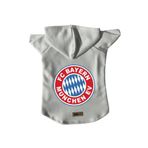 monopetz Kapişonlu Polar Sweatshirt Köpek ve Kedi Kıyafeti & Elbisesi - Beyaz Bayern München L Beden