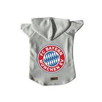 monopetz Kapişonlu Polar Sweatshirt Köpek ve Kedi Kıyafeti & Elbisesi - Beyaz Bayern München XL Beden