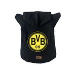 monopetz Kapişonlu Polar Sweatshirt Köpek Ve Kedi Kıyafeti & Elbisesi Beyaz Borussia Dortmund XS
