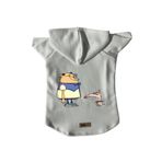 monopetz Kapişonlu Polar Sweatshirt Köpek ve Kedi Kıyafeti & Elbisesi Beyaz Cando S
