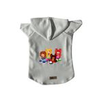 monopetz Kapişonlu Polar Sweatshirt Köpek ve Kedi Kıyafeti & Elbisesi Beyaz Cando003 XL