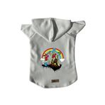 monopetz Kapişonlu Polar Sweatshirt Köpek ve Kedi Kıyafeti & Elbisesi Beyaz City 28 XS