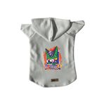 monopetz Kapişonlu Polar Sweatshirt Köpek ve Kedi Kıyafeti & Elbisesi Beyaz DBZ 05 M