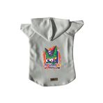 monopetz Kapişonlu Polar Sweatshirt Köpek ve Kedi Kıyafeti & Elbisesi Beyaz DBZ 05 XS
