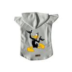 monopetz Kapişonlu Polar Sweatshirt Köpek ve Kedi Kıyafeti & Elbisesi Beyaz Duffy XS