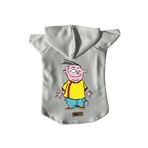 monopetz Kapişonlu Polar Sweatshirt Köpek ve Kedi Kıyafeti & Elbisesi Beyaz Ed L