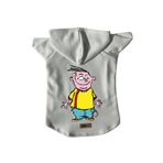 monopetz Kapişonlu Polar Sweatshirt Köpek ve Kedi Kıyafeti & Elbisesi Beyaz Ed S