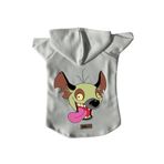 monopetz Kapişonlu Polar Sweatshirt Köpek Ve Kedi Kıyafeti & Elbisesi Beyaz Ed001 L