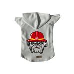 monopetz Kapişonlu Polar Sweatshirt Köpek ve Kedi Kıyafeti & Elbisesi - Beyaz Firemen M Beden