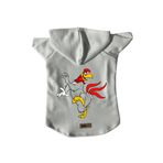 monopetz Kapişonlu Polar Sweatshirt Köpek ve Kedi Kıyafeti & Elbisesi Beyaz Fog Horn XL