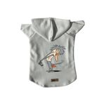 monopetz Kapişonlu Polar Sweatshirt Köpek ve Kedi Kıyafeti & Elbisesi Beyaz IR005 L