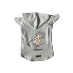 monopetz Kapişonlu Polar Sweatshirt Köpek ve Kedi Kıyafeti & Elbisesi Beyaz IR005 XS