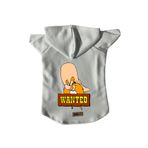 monopetz Kapişonlu Polar Sweatshirt Köpek ve Kedi Kıyafeti & Elbisesi Beyaz J Sam L
