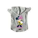 monopetz Kapişonlu Polar Sweatshirt Köpek ve Kedi Kıyafeti & Elbisesi Beyaz Minnie XS