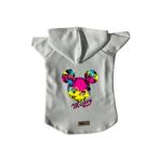 monopetz Kapişonlu Polar Sweatshirt Köpek ve Kedi Kıyafeti & Elbisesi Beyaz Yeni Mickey Mouse 2 L