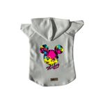 monopetz Kapişonlu Polar Sweatshirt Köpek ve Kedi Kıyafeti & Elbisesi Beyaz Yeni Mickey Mouse 2 M