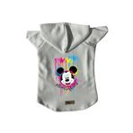 monopetz Kapişonlu Polar Sweatshirt Köpek Ve Kedi Kıyafeti & Elbisesi Beyaz Yeni Mickey Mouse M