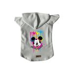 monopetz Kapişonlu Polar Sweatshirt Köpek Ve Kedi Kıyafeti & Elbisesi Beyaz Yeni Mickey Mouse XL
