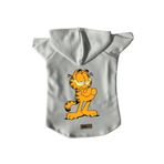 monopetz Kapişonlu Polar Sweatshirt Köpek Ve Kedi Kıyafeti & Elbisesi Garfield Beyaz S