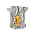 monopetz Kapişonlu Polar Sweatshirt Köpek Ve Kedi Kıyafeti & Elbisesi Garfield Beyaz XL