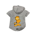 monopetz Kapişonlu Polar Sweatshirt Köpek Ve Kedi Kıyafeti & Elbisesi Garfield Gri XL