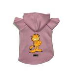 monopetz Kapişonlu Polar Sweatshirt Köpek Ve Kedi Kıyafeti & Elbisesi Garfield Pembe M