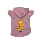 monopetz Kapişonlu Polar Sweatshirt Köpek Ve Kedi Kıyafeti & Elbisesi Garfield Pembe XS