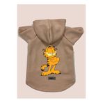 monopetz Kapişonlu Polar Sweatshirt Köpek Ve Kedi Kıyafeti & Elbisesi Garfield Pudra XS