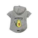 monopetz Kapişonlu Polar Sweatshirt Köpek ve Kedi Kıyafeti & Elbisesi Gri Avogato L