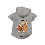 monopetz Kapişonlu Polar Sweatshirt Köpek Ve Kedi Kıyafeti & Elbisesi Gri Barney Fred XS