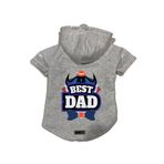 monopetz Kapişonlu Polar Sweatshirt Köpek ve Kedi Kıyafeti & Elbisesi - Gri Best Dad XS Beden