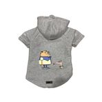 monopetz Kapişonlu Polar Sweatshirt Köpek ve Kedi Kıyafeti & Elbisesi Gri Cando M