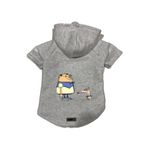 monopetz Kapişonlu Polar Sweatshirt Köpek ve Kedi Kıyafeti & Elbisesi Gri Cando S