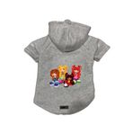 monopetz Kapişonlu Polar Sweatshirt Köpek ve Kedi Kıyafeti & Elbisesi Gri Cando003 S