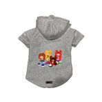 monopetz Kapişonlu Polar Sweatshirt Köpek ve Kedi Kıyafeti & Elbisesi Gri Cando003 XL