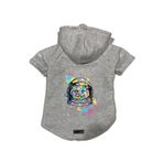 monopetz Kapişonlu Polar Sweatshirt Köpek Ve Kedi Kıyafeti & Elbisesi Gri City 26 M