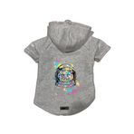 monopetz Kapişonlu Polar Sweatshirt Köpek Ve Kedi Kıyafeti & Elbisesi Gri City 26 S
