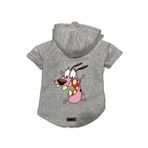 monopetz Kapişonlu Polar Sweatshirt Köpek ve Kedi Kıyafeti & Elbisesi Gri Courage XL