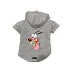 monopetz Kapişonlu Polar Sweatshirt Köpek ve Kedi Kıyafeti & Elbisesi Gri Courage XS