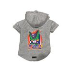 monopetz Kapişonlu Polar Sweatshirt Köpek ve Kedi Kıyafeti & Elbisesi Gri DBZ 05 M