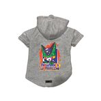monopetz Kapişonlu Polar Sweatshirt Köpek ve Kedi Kıyafeti & Elbisesi Gri DBZ 05 S